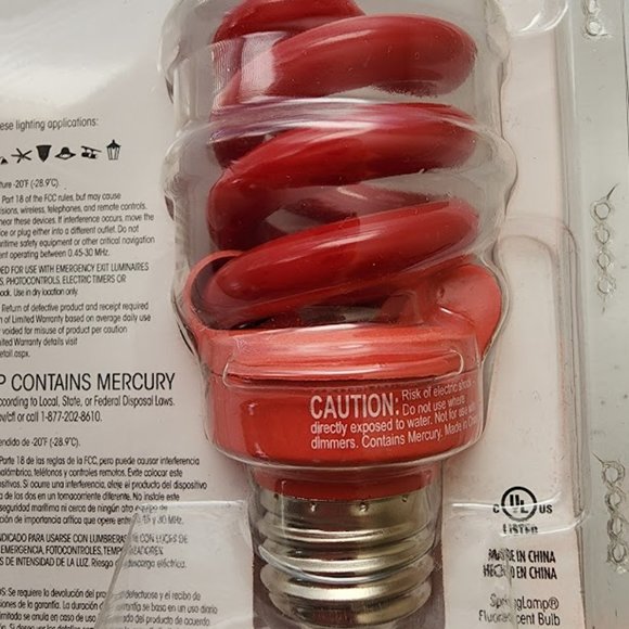 TCP 60W Equivalent Bug Light Compact Fluorescent Light Bulb Spiral. - Picture 6 of 6